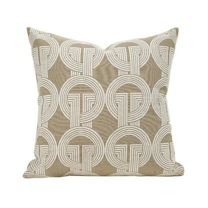 Soft Plush Reversible Geometric Cushion Cover