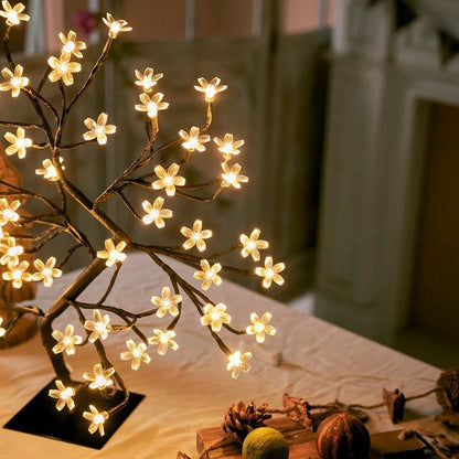 Beautiful LED Desk Lamp - Pink Flower Design