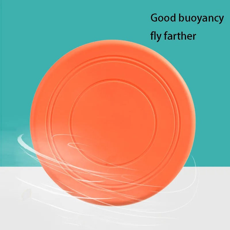 Vibrant Silicone Dog Frisbee Toy