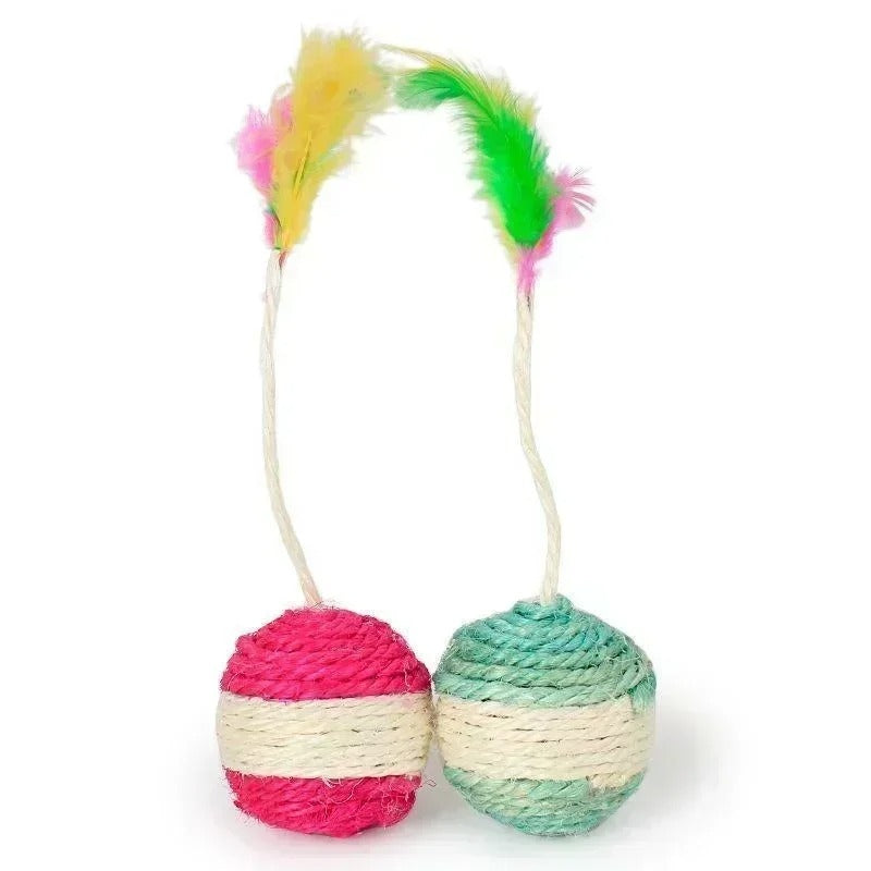 Fun Cat Sisal Rope Scratch Ball