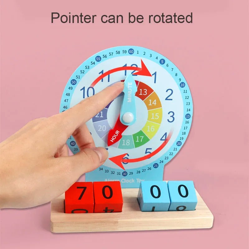Learning Kids Clock Time Teaching Toy