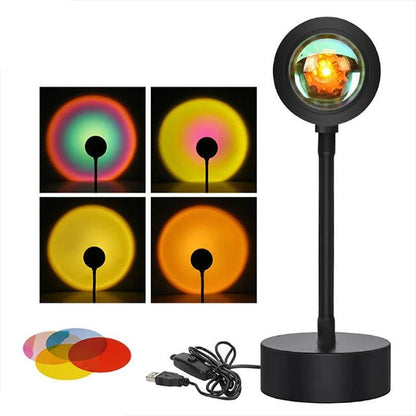 Colorful LED Night Light Projector Lamp
