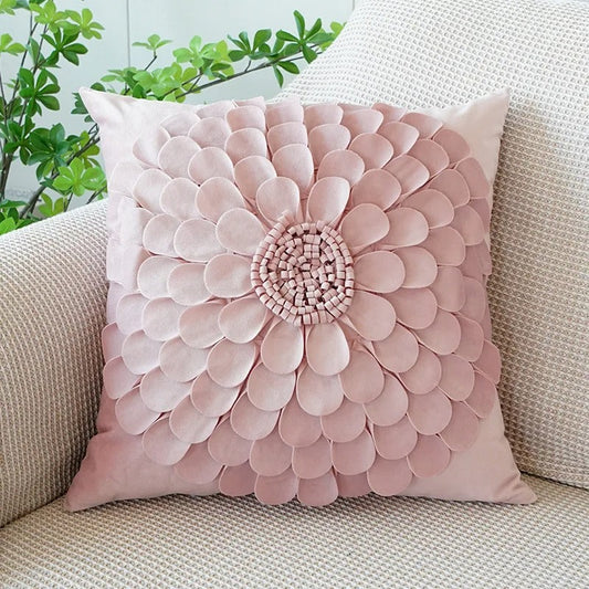 Soft Pink Bunny Throw Pillow Cover - Befez