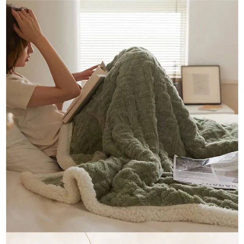 Plush Soft Wool Throw Blanket - Befez