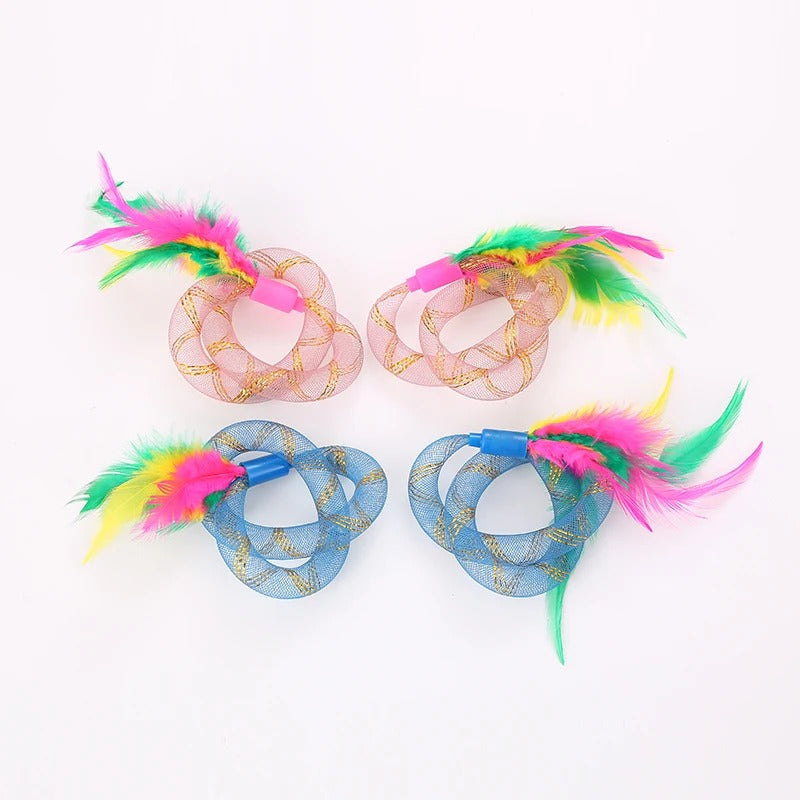 Colorful String Cat Play Toy
