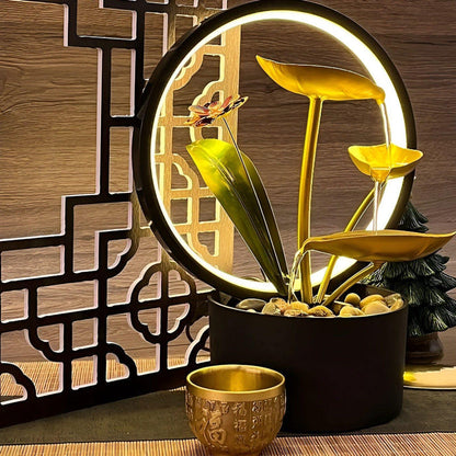 Calming Waterfall Desk Lamp