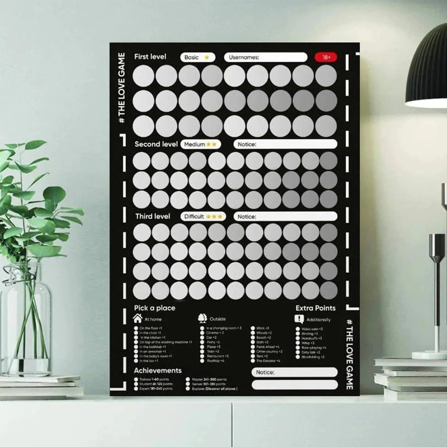 Fun Travel Scratch Off Map Poster