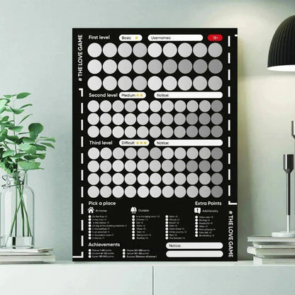 Fun Travel Scratch Off Map Poster