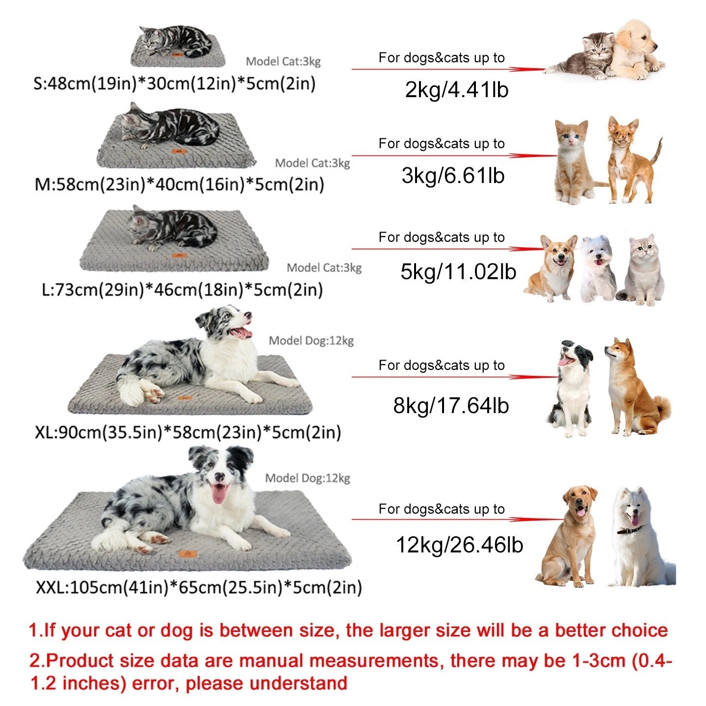 Plush Pet Dog Bed Mat