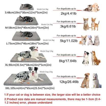 Plush Pet Dog Bed Mat