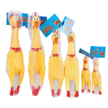 Funny Chicken Plush Dog Toy