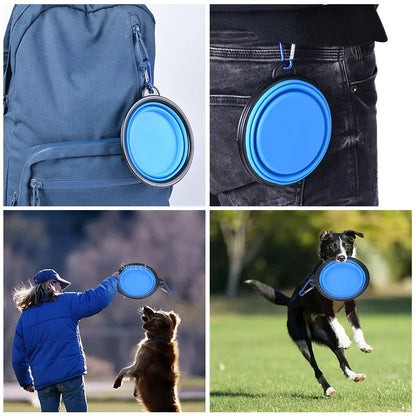 Portable Collapsible Pet Food Bowl