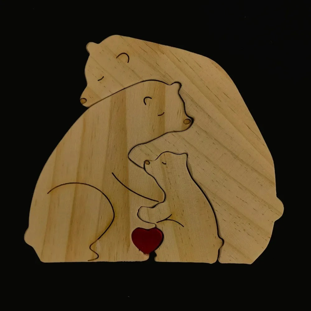 Customised Teddy Bear Family Figurine