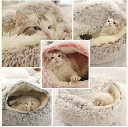 Plush Kitty Hideaway Bed