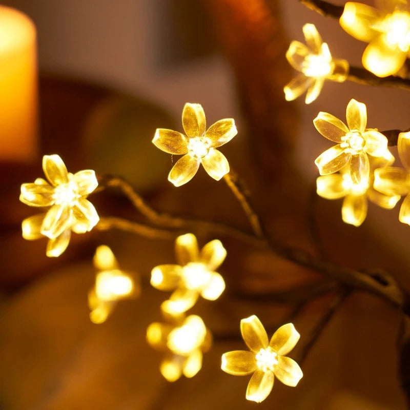 Beautiful LED Desk Lamp - Pink Flower Design