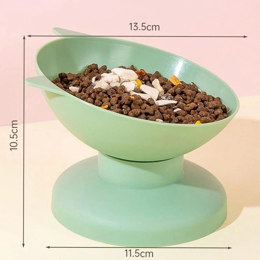 Double Cat Food Bowl Set