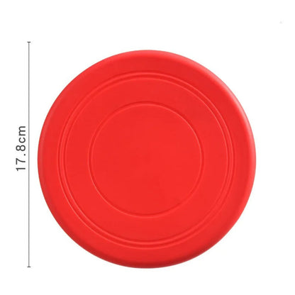 Vibrant Silicone Dog Frisbee Toy