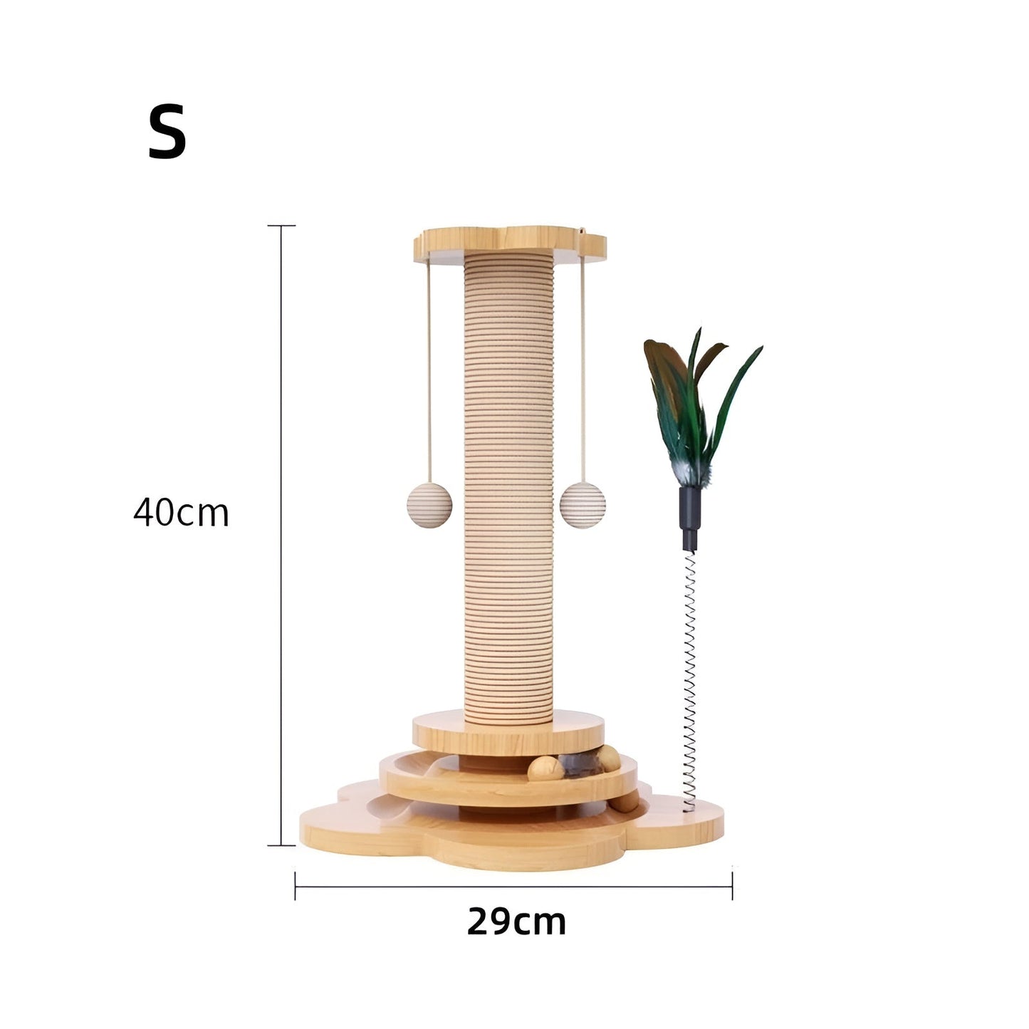 Fun Wooden Cat Toy for Active Play - Befez