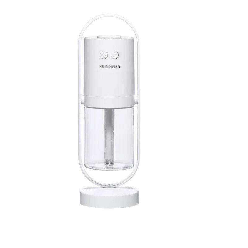 Circular LED Bedside Lamp with USB Charger