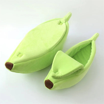 Comfy Banana Shaped Cat Bed