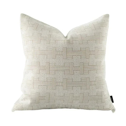 Soft Plush Reversible Geometric Cushion Cover