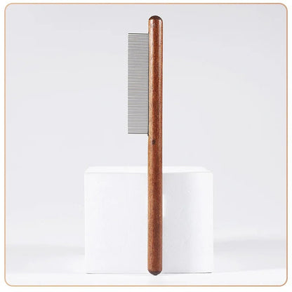 Pet Grooming Comb: Stainless Steel Cat Brush