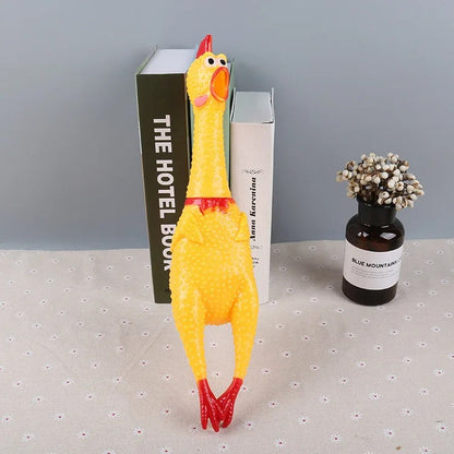 Funny Chicken Plush Dog Toy