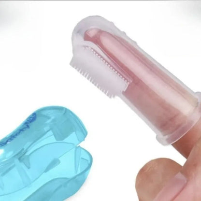 Gentle Pet Finger Toothbrush for Cats and Dogs