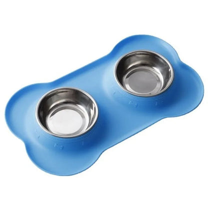 Dual Pet Food Bowl Set
