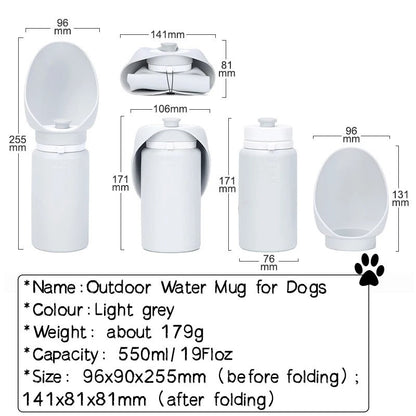 Portable Collapsible Pet Water Cup