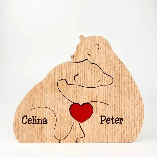 Customised Teddy Bear Family Figurine