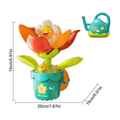 Colorful Kids Bath Play Set with Spray Can