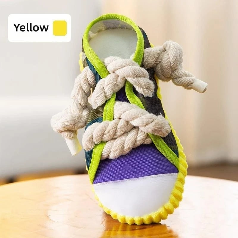 Durable Rope Dog Toy Slipper