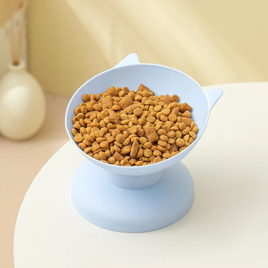 Double Cat Food Bowl Set