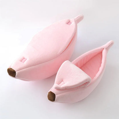 Comfy Banana Shaped Cat Bed