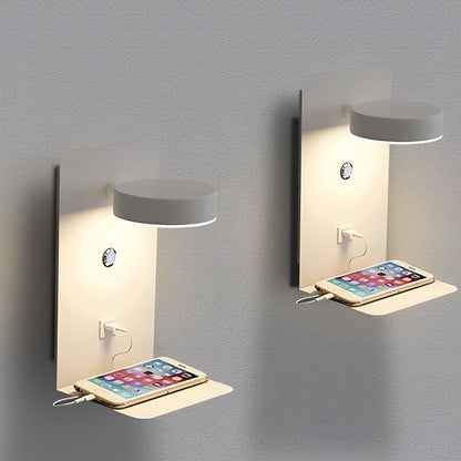 Sleek LED Wall Light with USB Charger - Befez