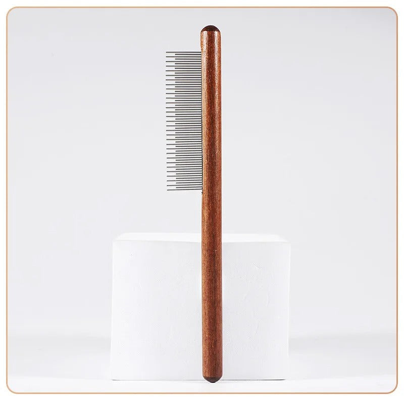 Pet Grooming Comb: Stainless Steel Cat Brush