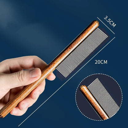 Pet Grooming Comb: Stainless Steel Cat Brush