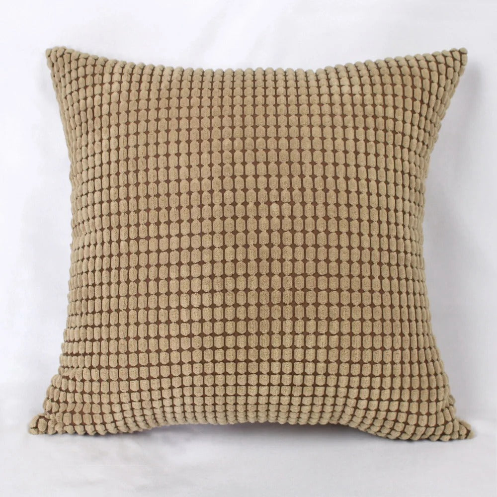 Soft Cushion Cover with Fun Corn Pattern