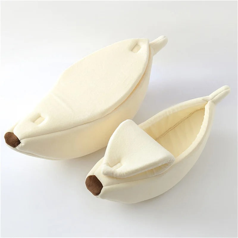 Comfy Banana Shaped Cat Bed