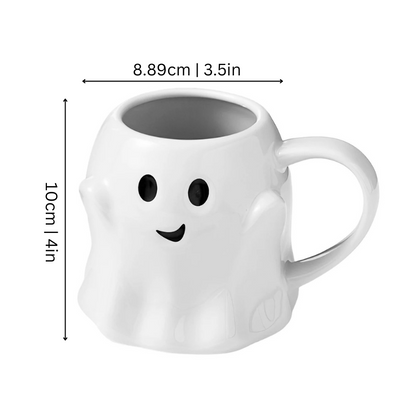 Spooky White Ceramic Mug
