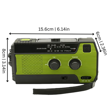 Portable Solar Powered Emergency Radio