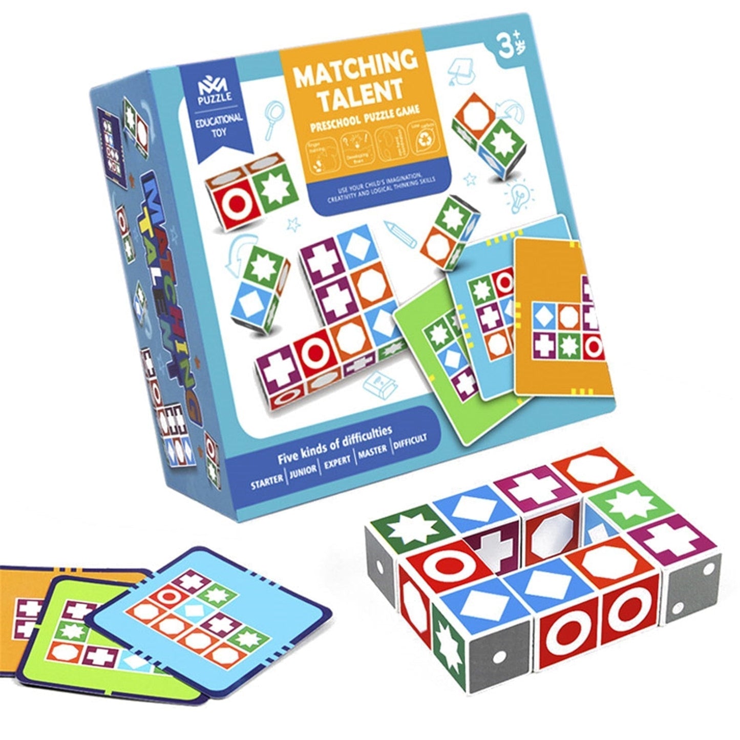 Brain Teaser Wooden Block Puzzle Game