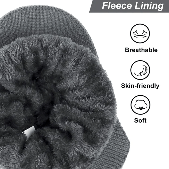 Warm Thermal Beanie with Ear Warmers