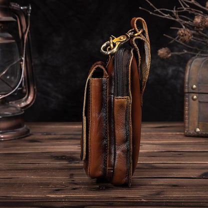 Real Leather Mens Waist Bag