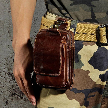 Real Leather Mens Waist Bag