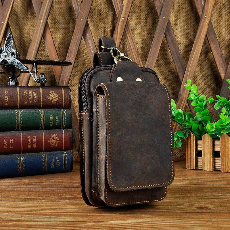 Real Leather Mens Waist Bag