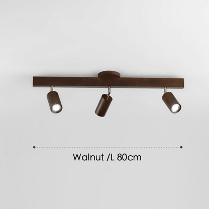 Rustic Wood Pendant Light Adjustable Ceiling Lamp