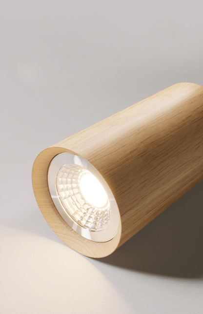 Rustic Wood Pendant Light Adjustable Ceiling Lamp