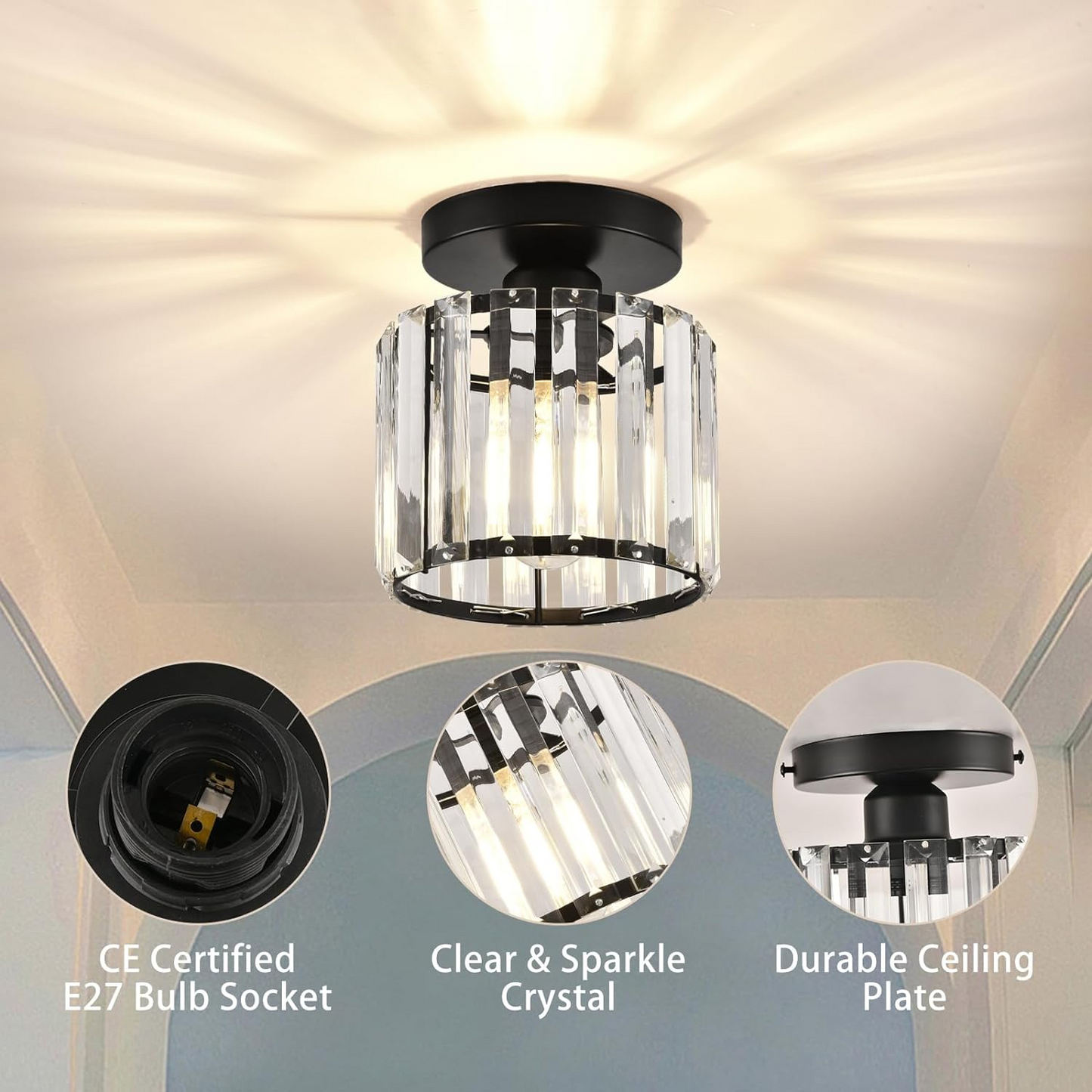 Luxurious Glass Pendant Light
